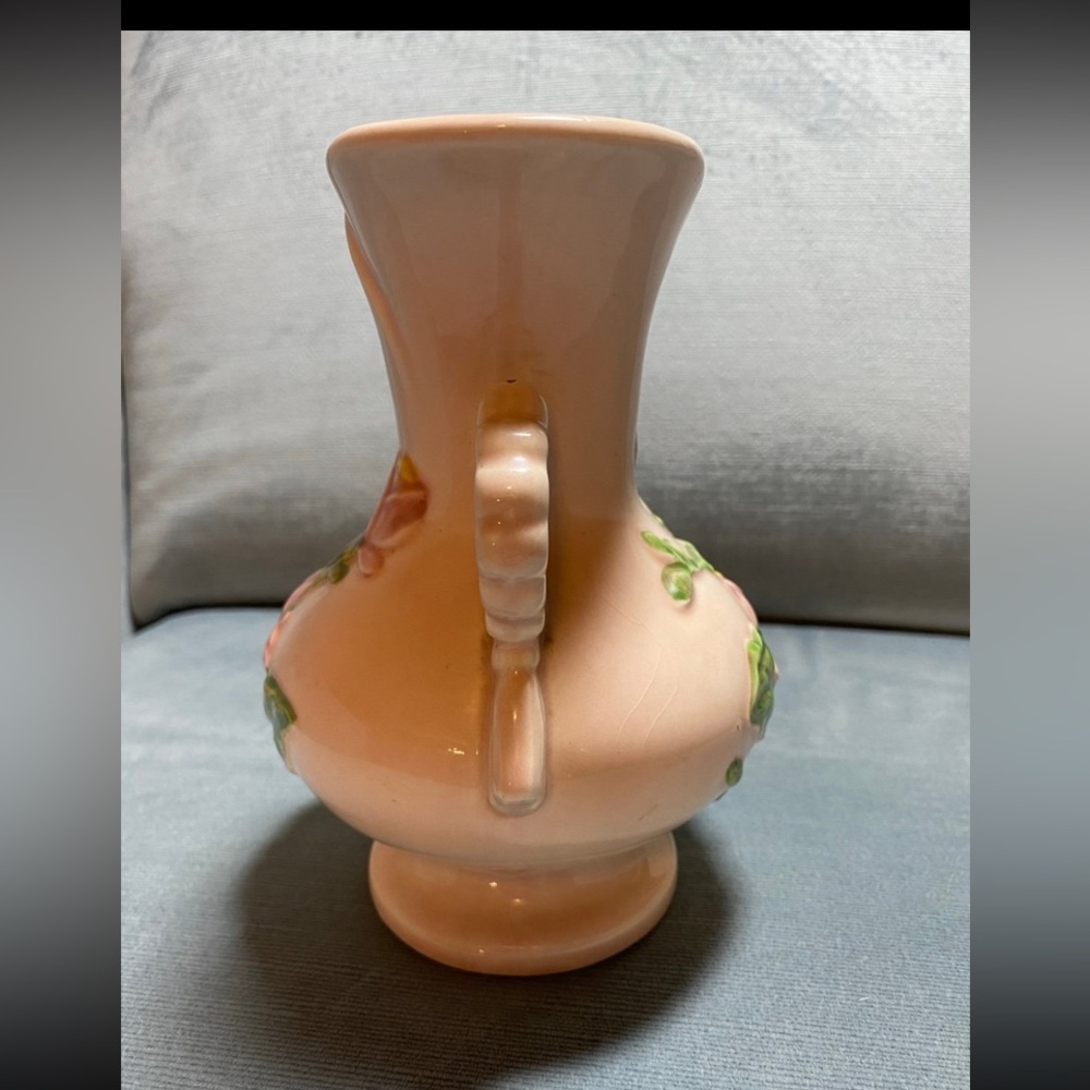 Vintage Hull Art USA 7” Vase pink floral beautiful condition - Picture 3 of 12